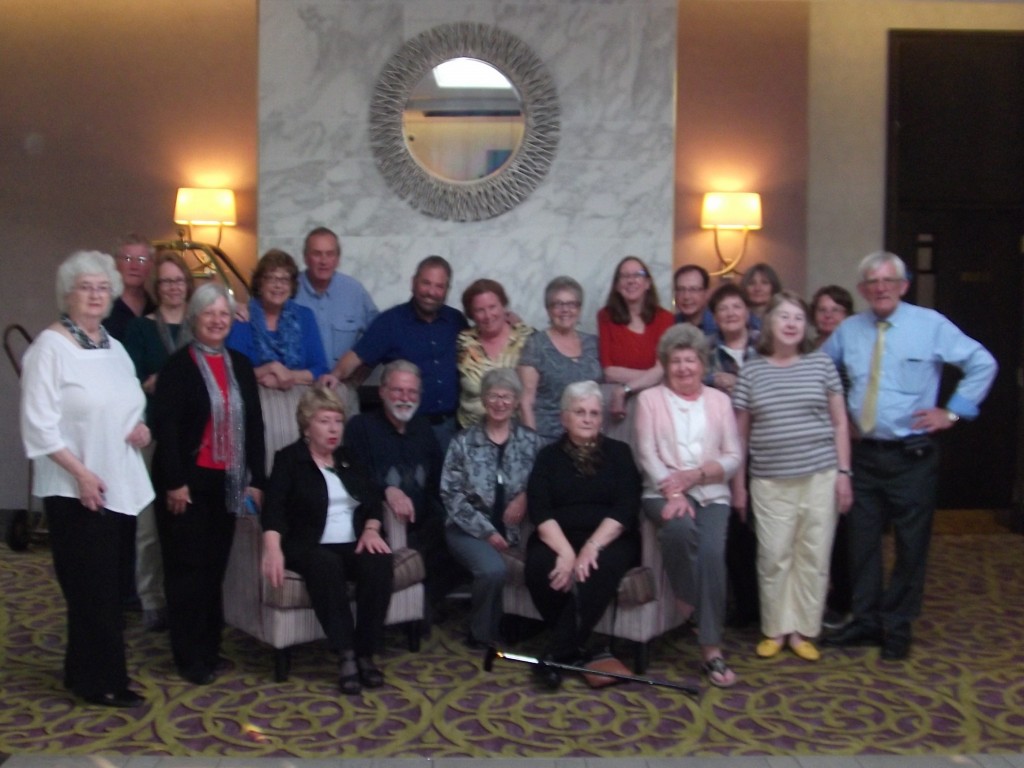 2015 IGSI tour group w/ guide Paddy Grant (right)