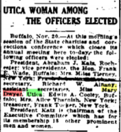 Utica Woman Among the Officers Elected