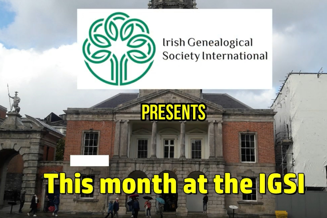 Screen capture of title for This Month at the IGSI video